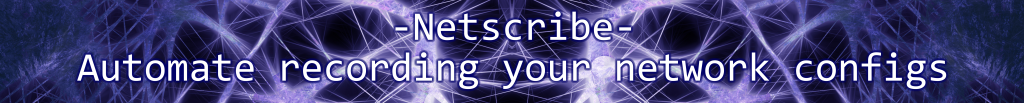 Netscribe - Automate recording your network configs
